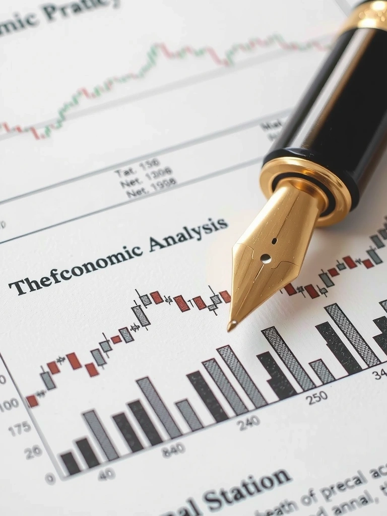 Hand-annotated economic analysis documentation